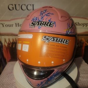 Sabre Women's Pink Full-Face Motorcycle Helmet